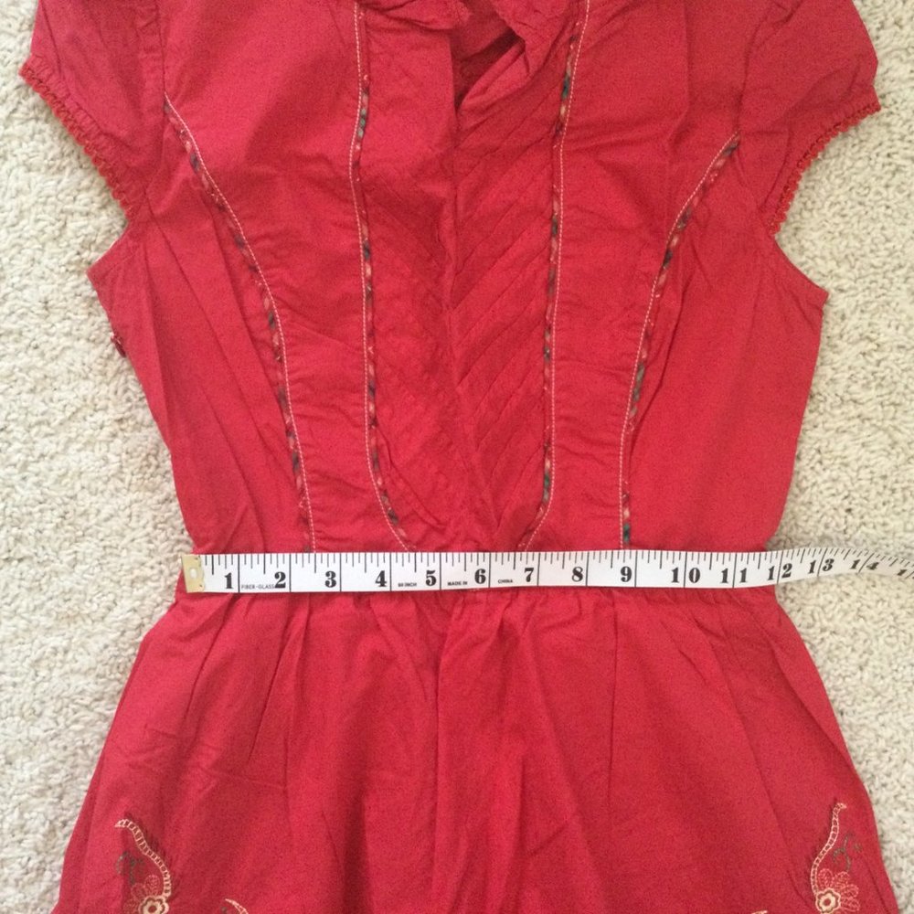 Red Embroidery Dress - Picture 7 of 7